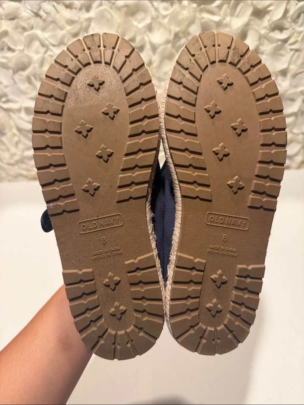 Old Navy Navy Mary Jane Espadrille Flats